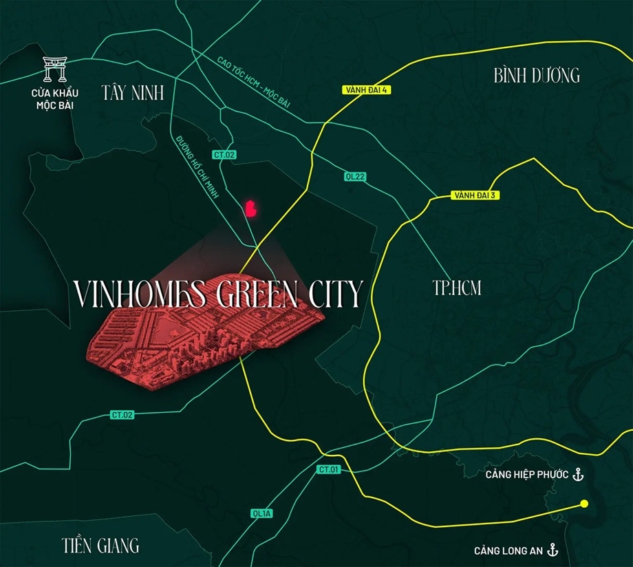 vị trí vinhomes green city